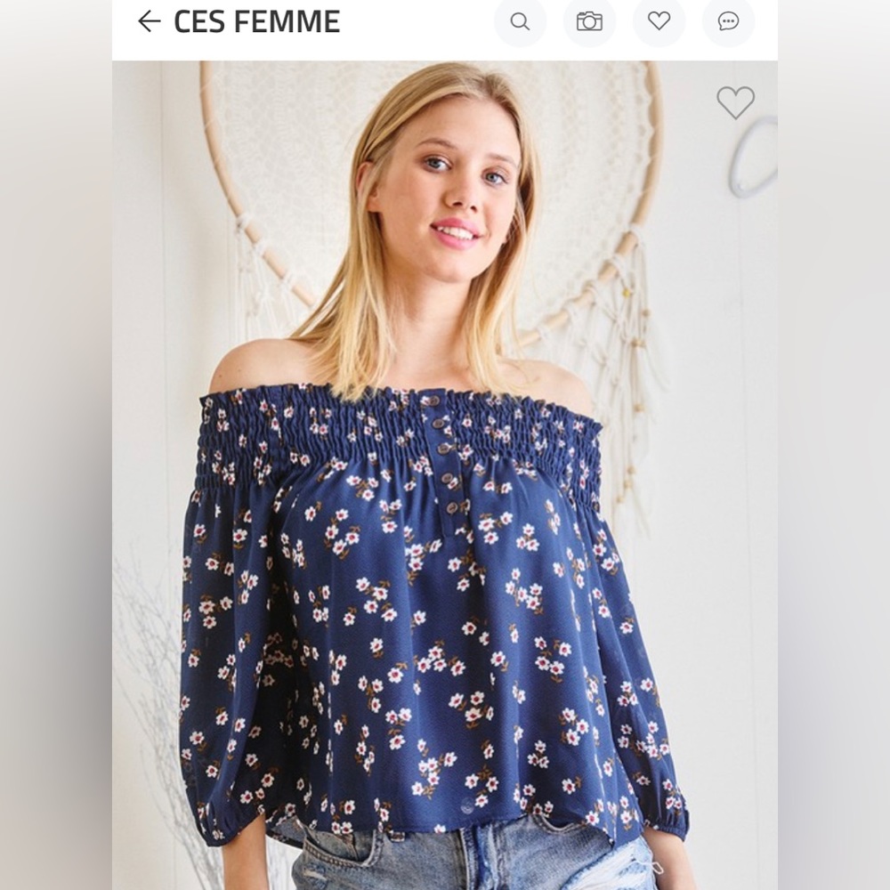 Off the shoulder top